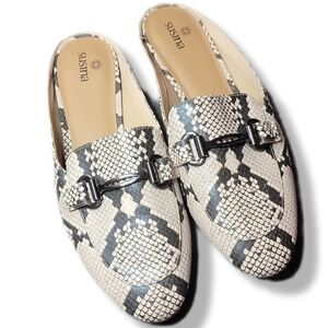 Susina Snakeprint Buckle Flats